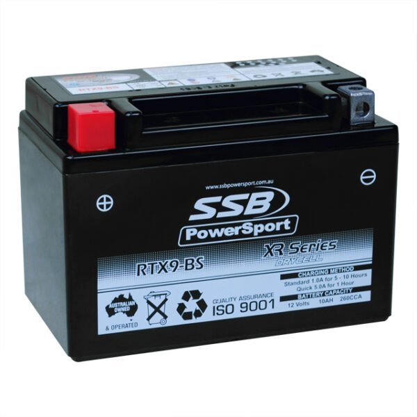 SSB RTX9-BS XR Series PowerSport Motorcycle/Jetski Battery 12V 10Ah
