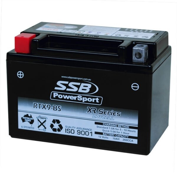 SSB RTX9-BS XR Series PowerSport Motorcycle/Jetski Battery 12V 10Ah