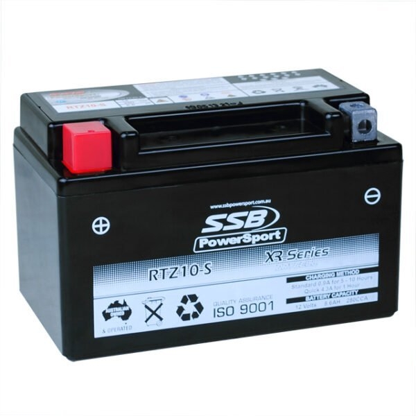 SSB PowerSport XR Series RTZ10-S High-Performance AGM Battery 12.8V 8.6Ah 210CCA