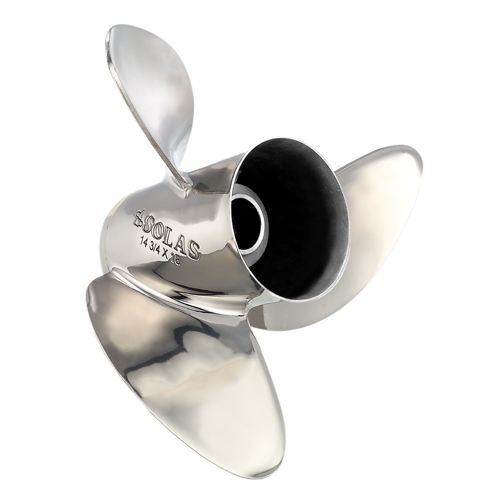 RUBEX 9451-139-17 3 Blade Stainless Steel D Series HR3 Propeller