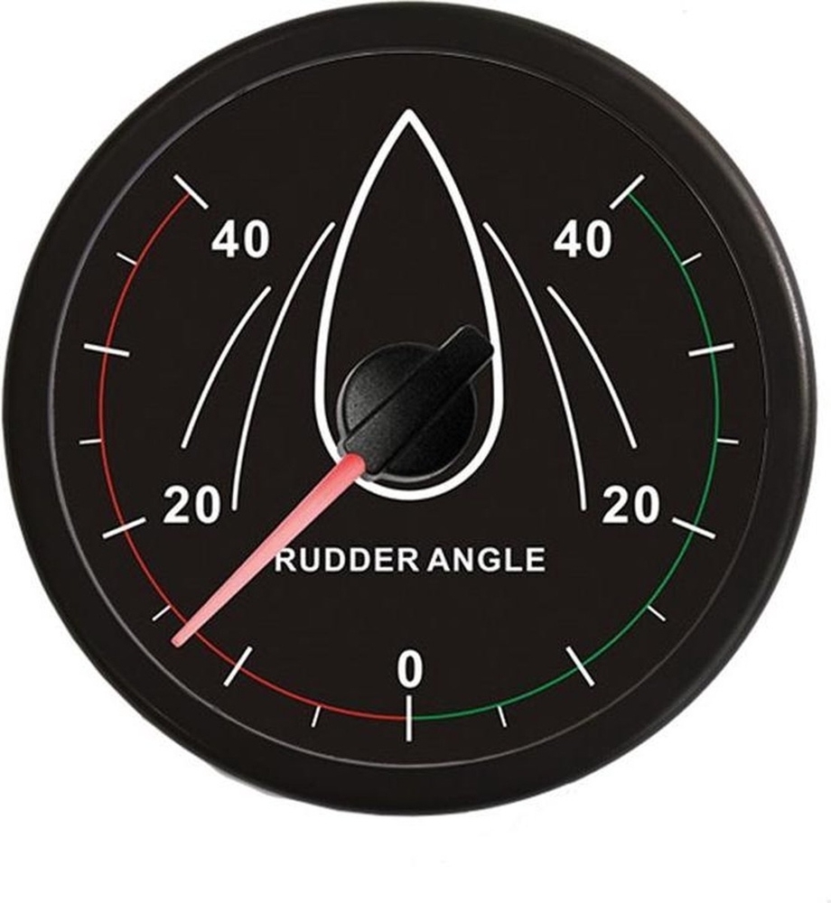 VETUS RUDDB40 Rudder Position Indicator Black 12/24v 100mm