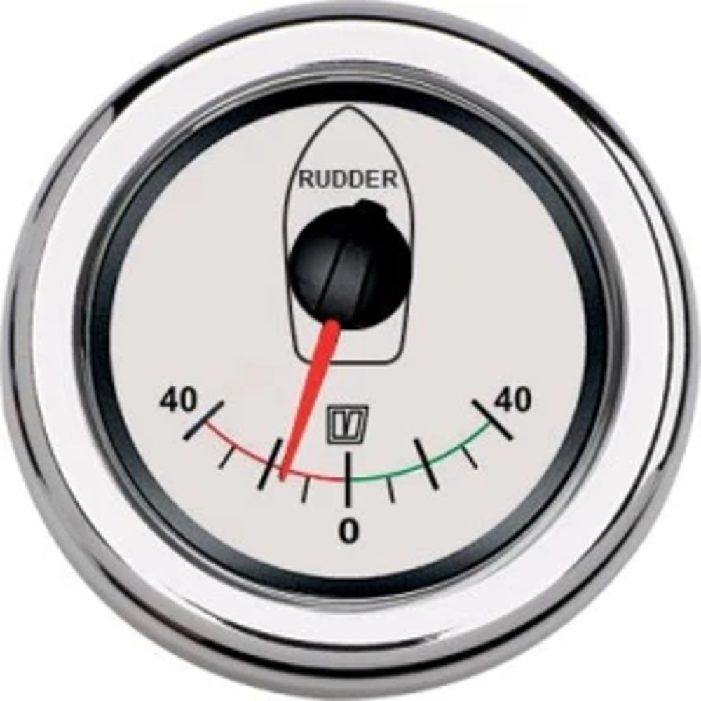 VETUS RUDDW Rudder Position Indicator White 12/24v 52mm