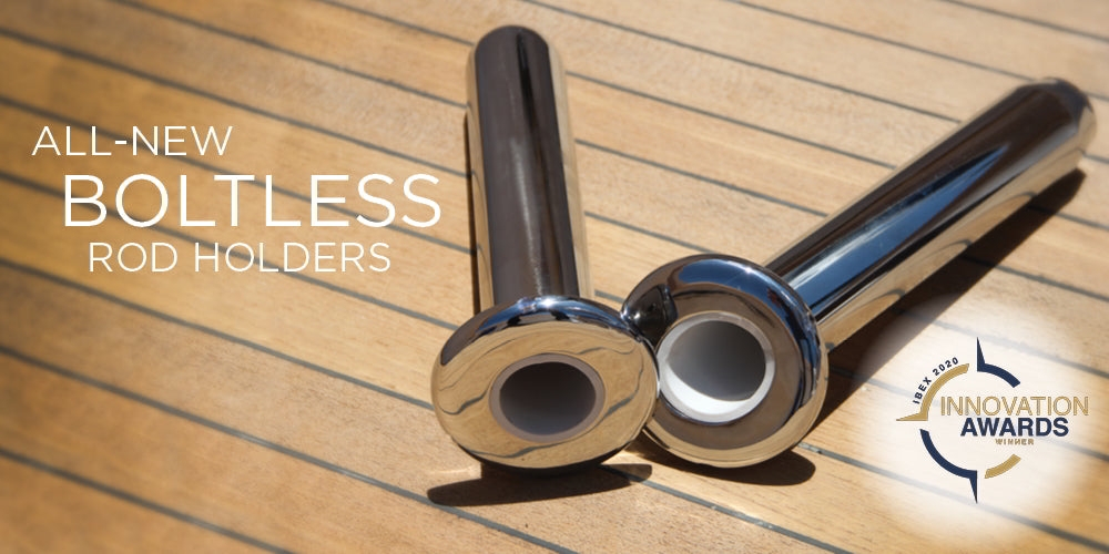 Rupp Bolt-Less Stainless Fixed Rod Holder 15 Degree