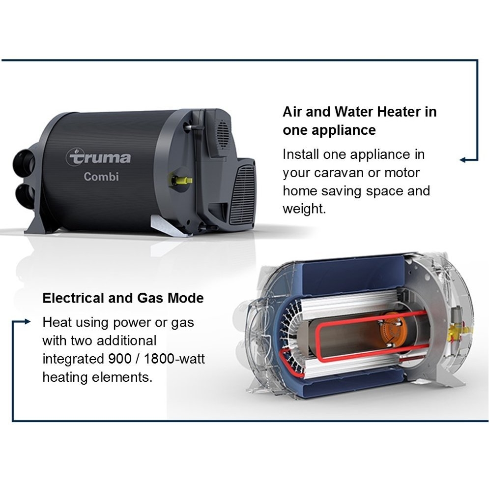 Truma Combi 6E Plus Water/Air Heater with Installation Kit