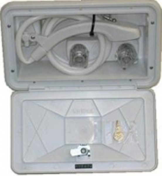 Outside Shower Hot & Cold with Locking Door