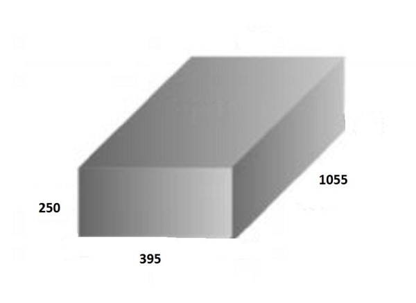 Food Grade Polyethylene Water Tank 93L 1055 x 395 x 250mm