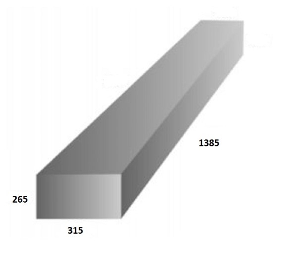 Food Grade Polyethylene Water Tank 105L 1385 x 315 x 265mm