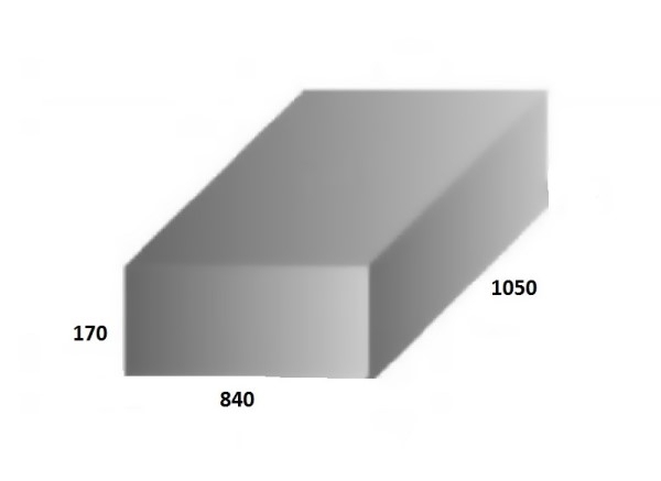 Food Grade Polyethylene Water Tank 131L 1050 x 840 x 170mm