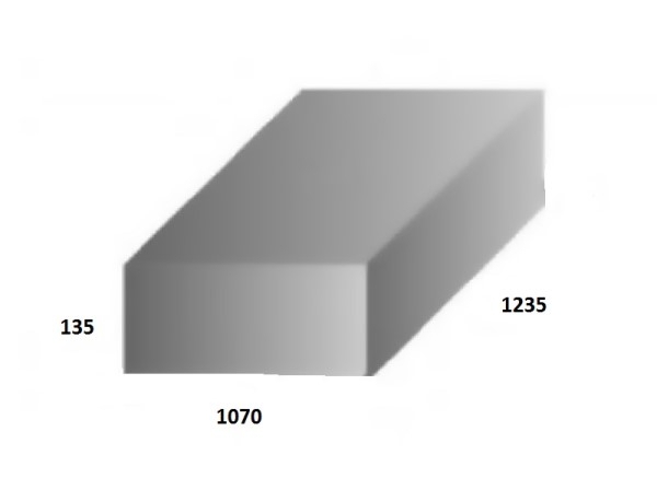 Food Grade Polyethylene Water Tank 154L 1235 x 1070 x 135mm
