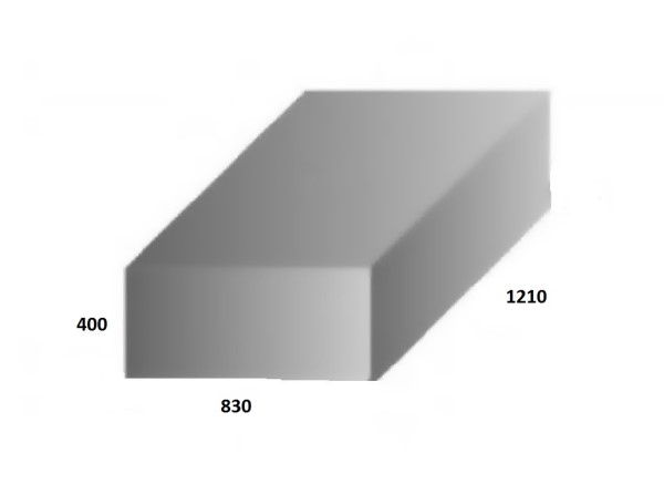 Food Grade Polyethylene Water Tank 375L 1210 x 830 x 400mm