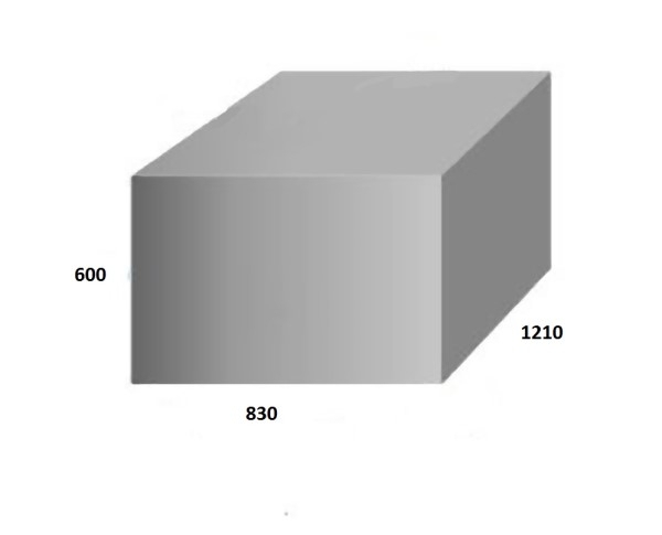 Food Grade Polyethylene Water Tank 566L 1210 x 830 x 600mm