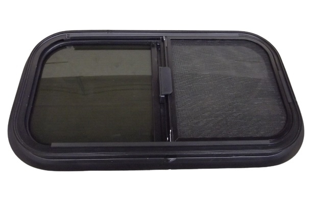 Aluminium Sliding Window Black 1300 x 670mm