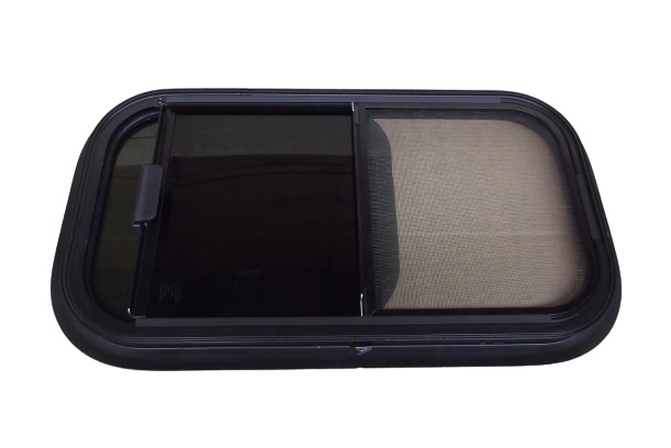 Aluminium Sliding Window Black 1300 x 670mm