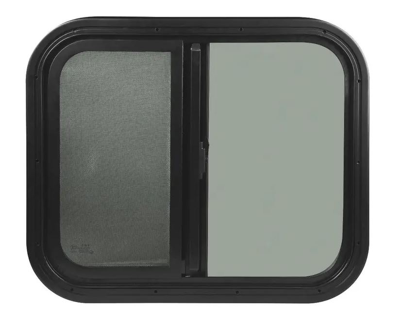 Aluminium Sliding Window Black 515 x 515mm