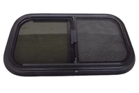 Aluminium Sliding Window Black 515 x 515mm Thumbnail Aluminium Sliding Window Black 515 x 515mm