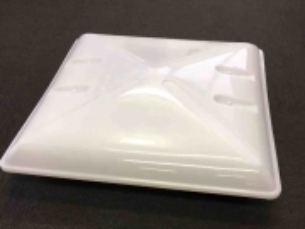 MPK Vent 400 X 400mm 4 Way (42-70mm Roof) Blind & Fly Opaque Dome