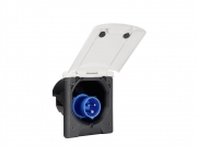 Flush Power Inlet with Magnetic Flap