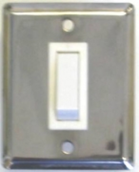 Single Stainless Steel Wall Switch & Plate