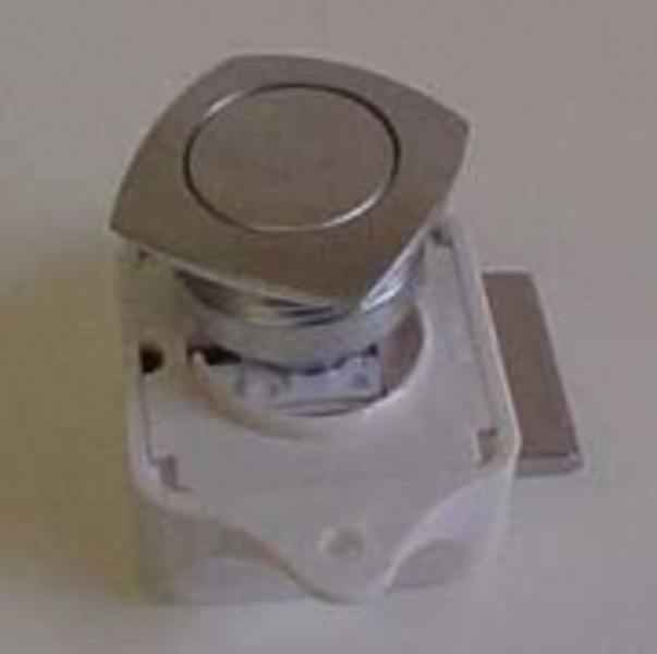 Push Lock Roundtangular - Satin