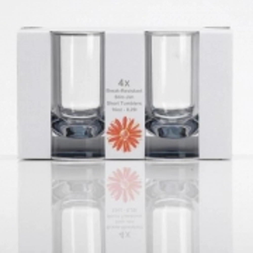 Slim Jim Short Glasses Smoked Grey 4pc Slim Jim Short Glasses Smoked Grey 4pc