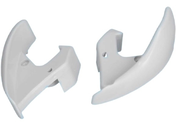 Thule 6002 Left/Right Lead Rail End Caps White
