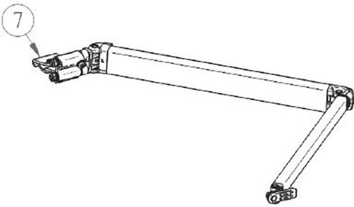 Thule 6200 Awning Spring Arm LH 3-4.5m