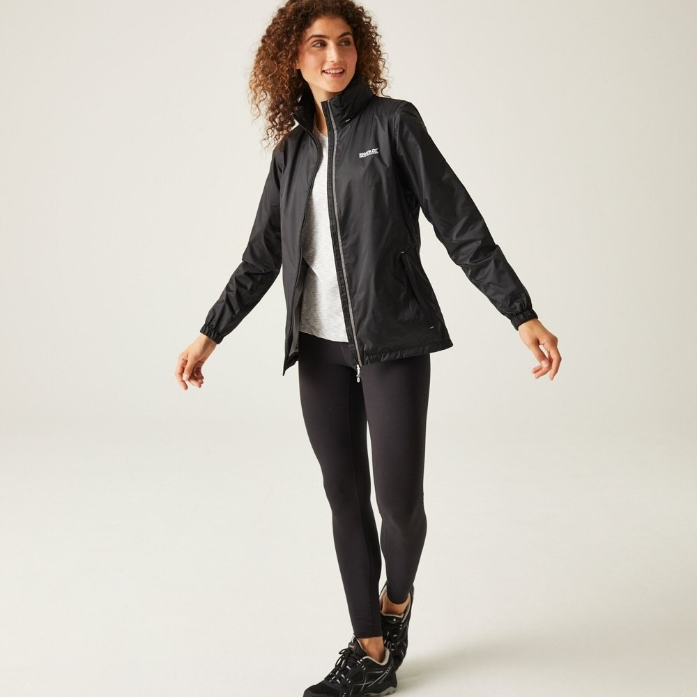 Regatta Corinne IV Womens Waterproof Packaway Jacket Black Size 10