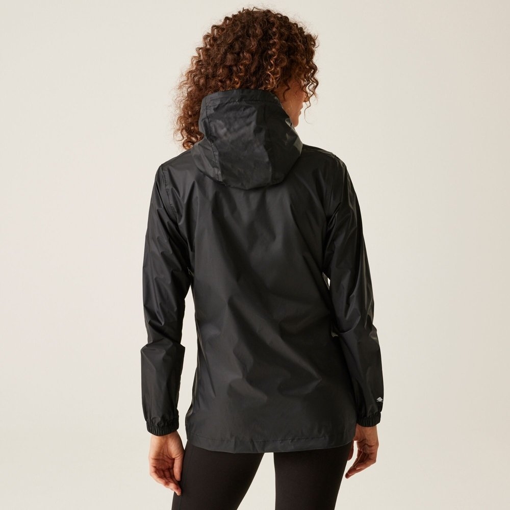 Regatta Pack It III Womens Waterproof Jacket Black Size 12