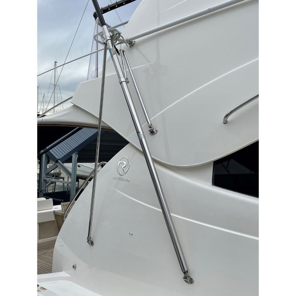 Reelax Maxi 2000 Stainless Steel Outrigger Base Qty 2 Silver
