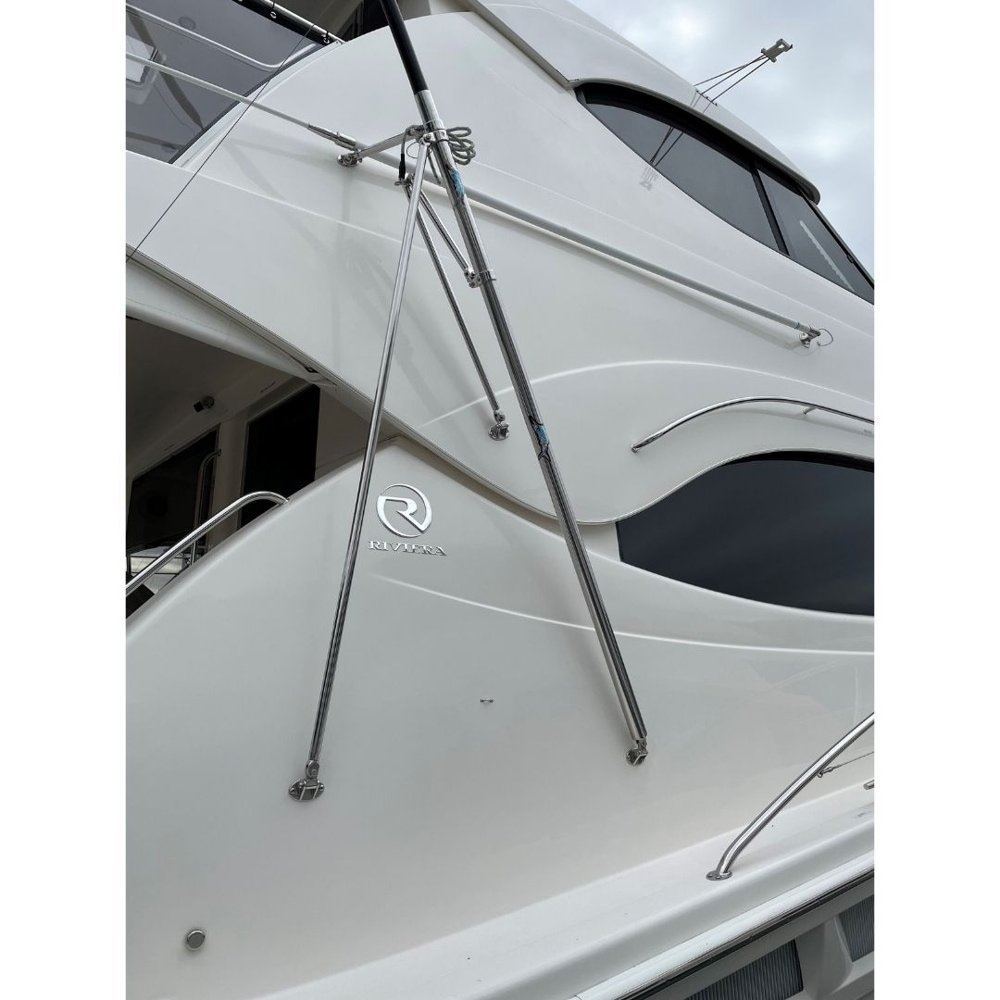Reelax Maxi 2000 Stainless Steel Outrigger Base Qty 2 Silver