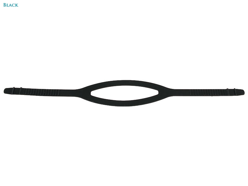Replacement Deluxe Silicone Mask Strap Black