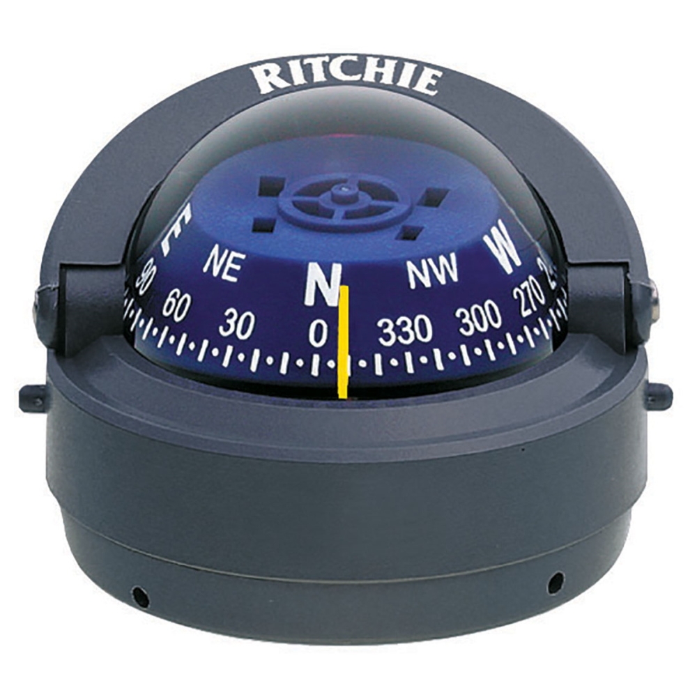 Ritchie Explorer S-53 Surface Mount Boat Compass Grey