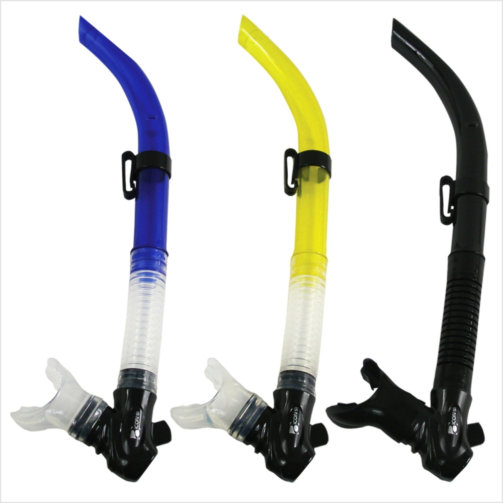 Atlantis Icon S1 Snorkel Black/Black Silicone