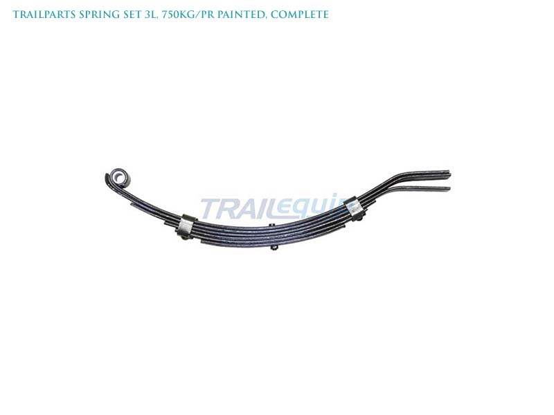 Trailparts Spring Set 3L 750kg/pr Painted Complete