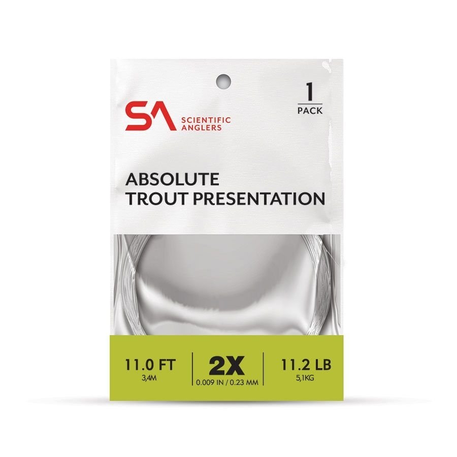 Scientific Anglers Absolute Trout Tapered Leader 7.5ft 3X 9lb