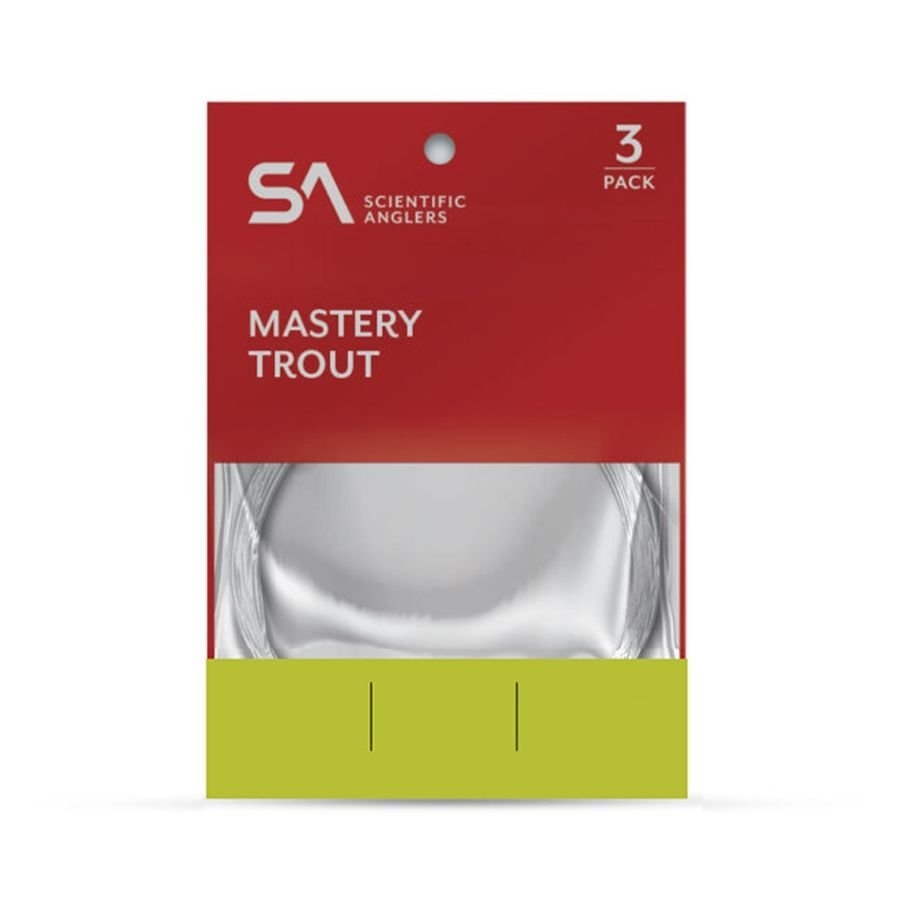 Scientific Anglers Mastery Trout Leader 9ft 0X 15.5lb Qty 3