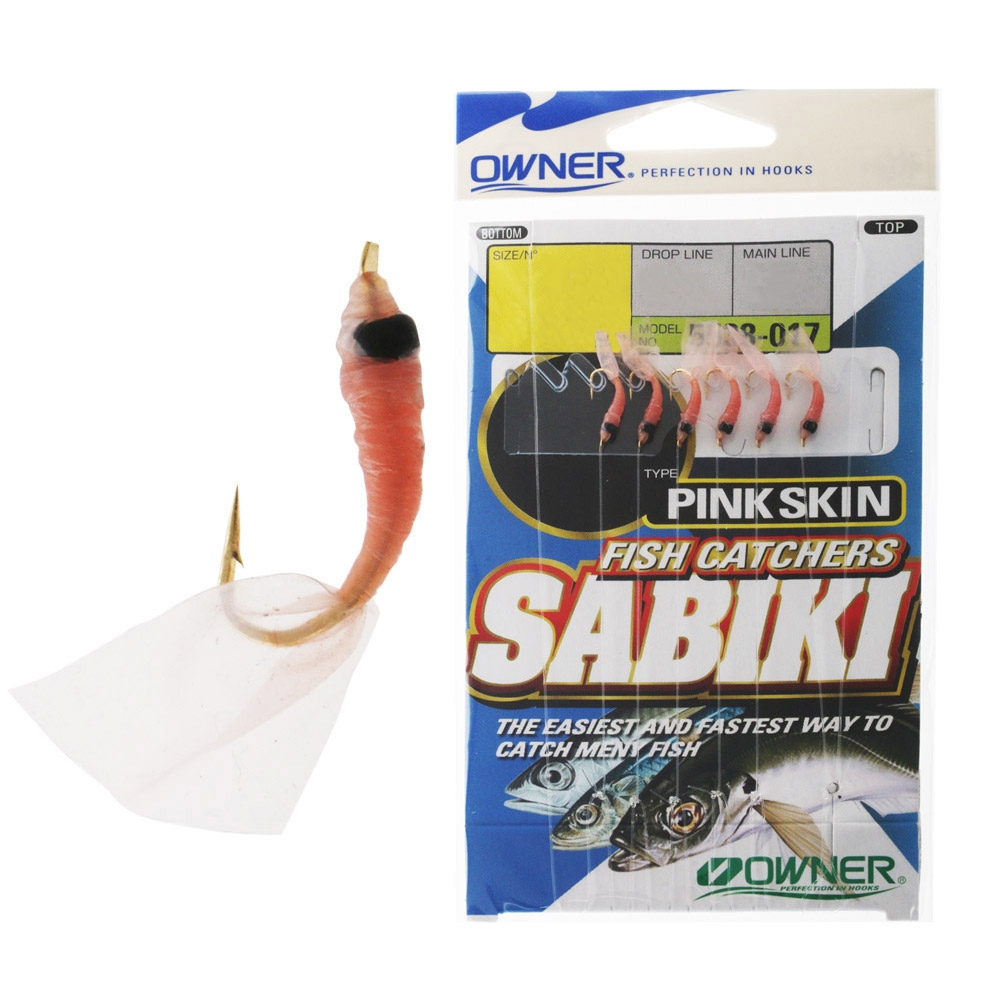 Owner Sabiki Bait Catcher Rig Shrimp with Lumo Bead Size 8