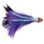 Black Magic Saltwater Chicken Feathered Lure 85mm Double Hook Blue/White