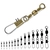 VMC Barrel Swivels with Interlock Snap 10-15kg Size 4 Qty 8