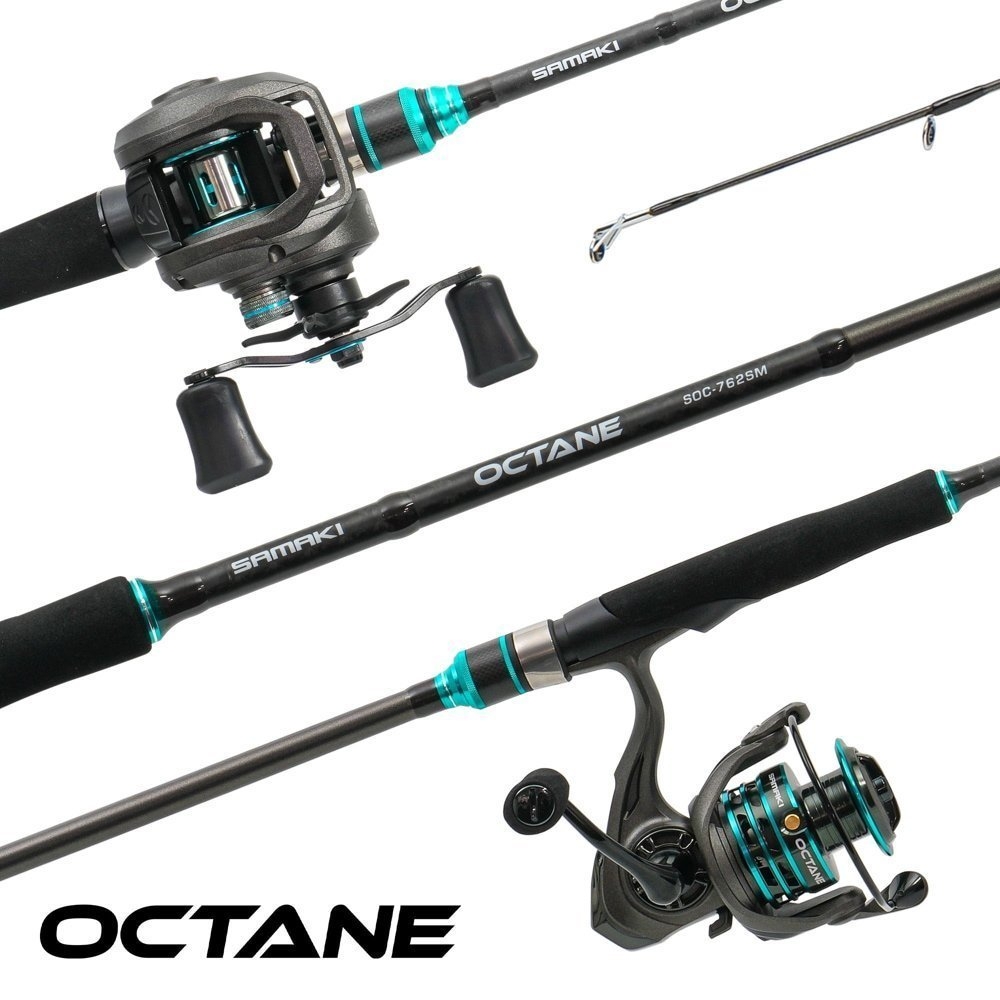 Samaki Octane Medium Heavy Spinning Combo 9ft 10-17lb 2pc