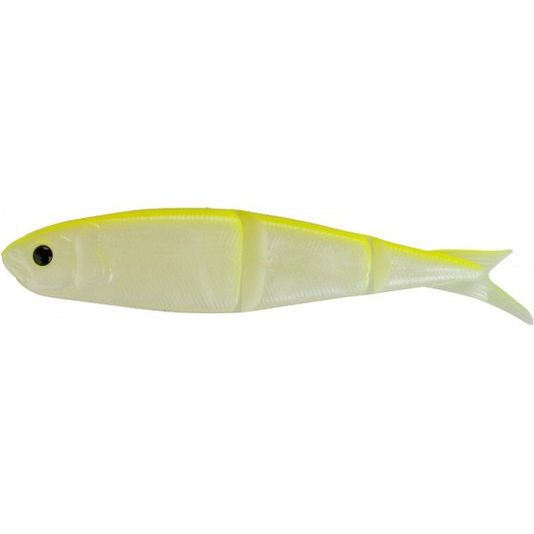 Savage Gear 4Play Swim and Jerk Swimming Soft Bait 8cm 4g Fluoro Yellow Glow