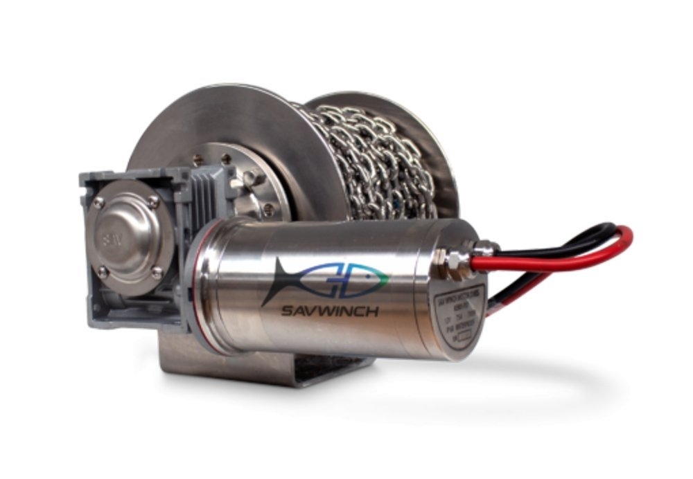 Savwinch 880 Stainless Steel Drum Winch Kit 12V