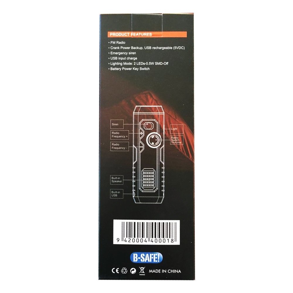 B-Safe Emergency Radio Torch