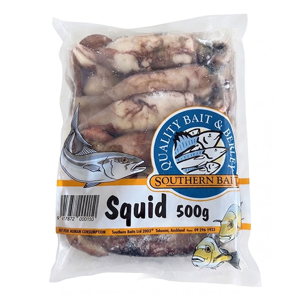 Southern Bait Squid Frozen Bait 500g