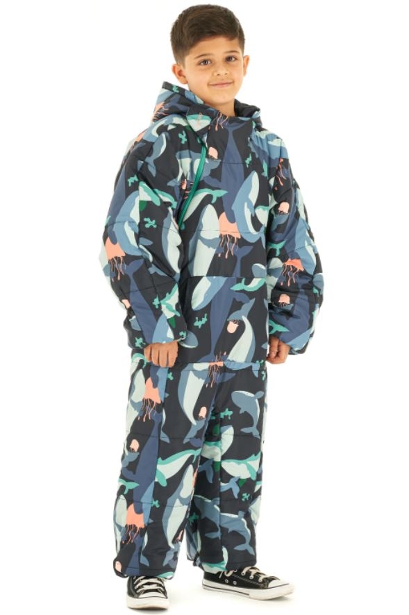 Selk'Bag Kids Recycled Wearable 13C Sleeping Bag Deep Sea M