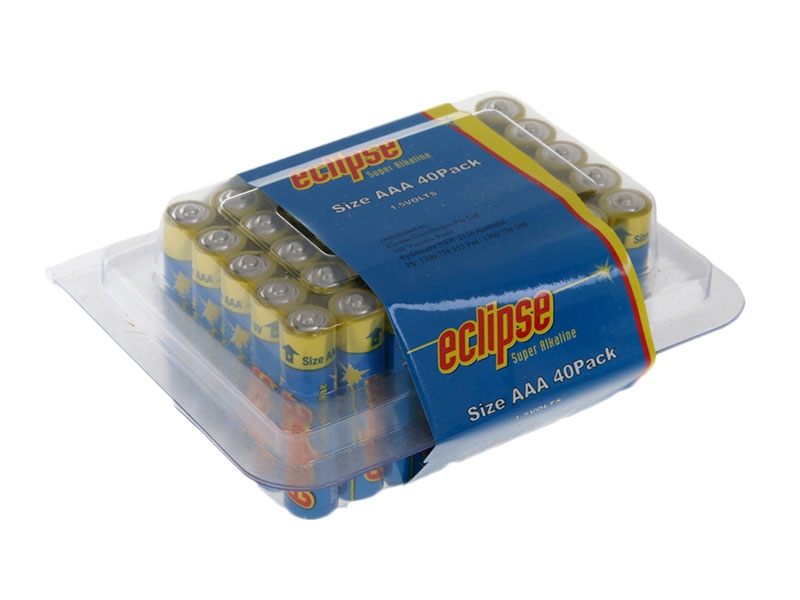 Eclipse AAA Alkaline Batteries 40-Pack