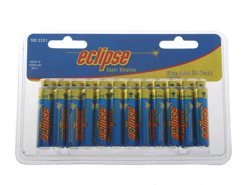 Eclipse AAA Alkaline Batteries 24-Pack