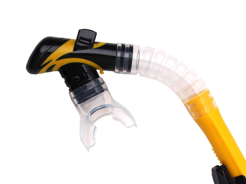 Aropec Dry Snorkel with Alert Whistle Yellow