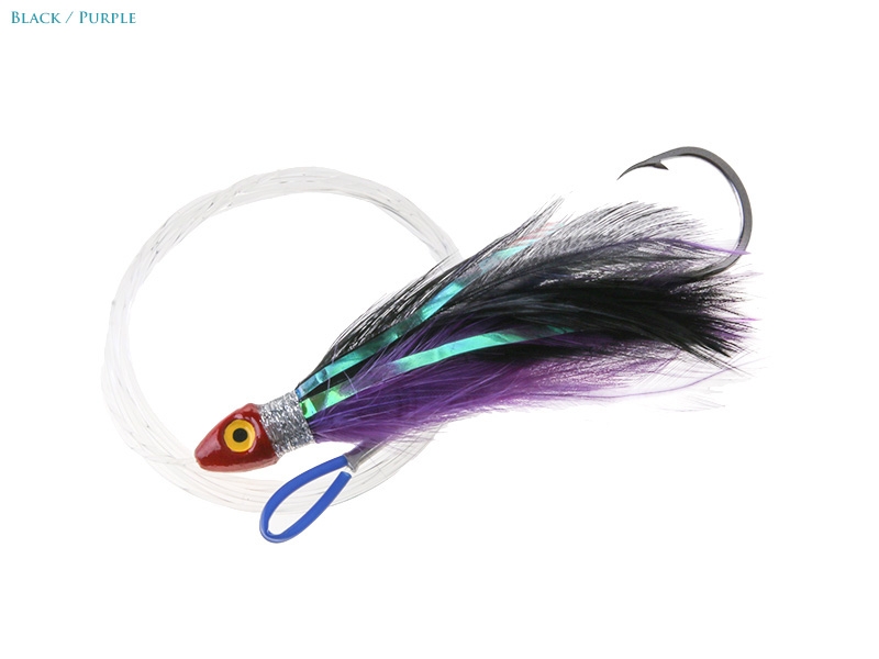 Black Magic Saltwater Chicken Feathered Game Lure 85mm Double Hook