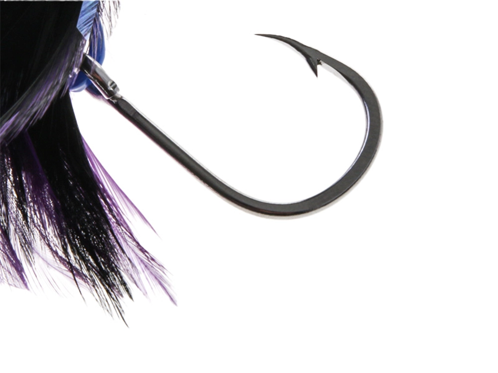 Black Magic Saltwater Chicken Feathered Game Lure 85mm Double Hook Black Magic Saltwater Chicken Feathered Game Lure 85mm Double Hook